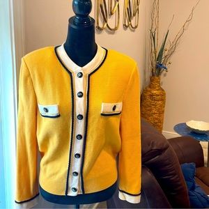 $675 ST JOHN COLLECTION Sweater Blazer